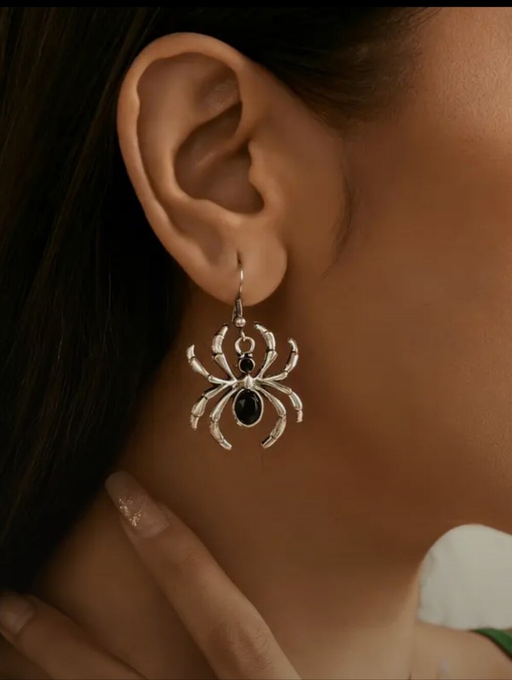 2/16🎈Cross-Border Retro Dark Spider Earrings